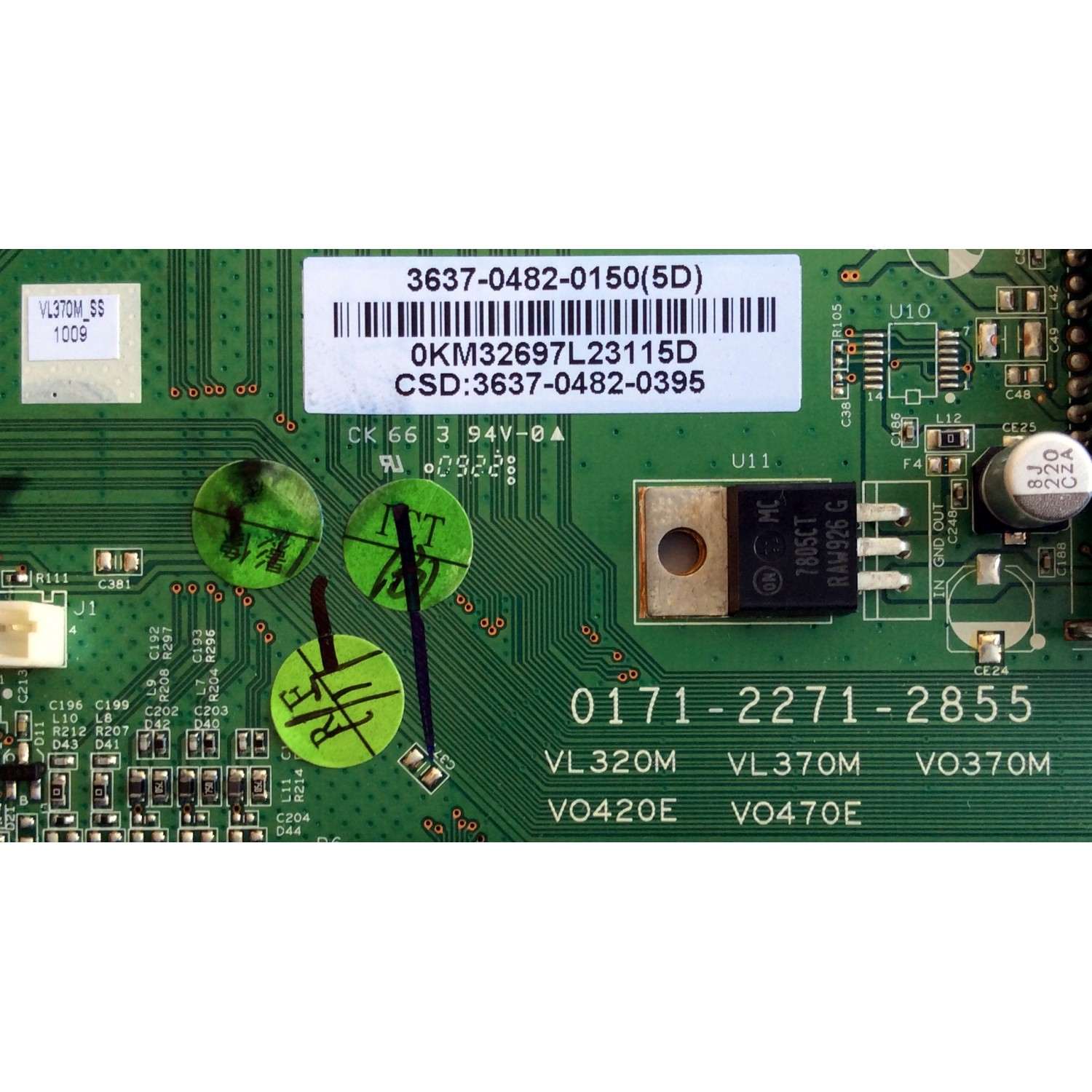 MAIN / VIZIO 3637-0482-0150 / 0171-2271-2855 / 3637-0482-0395 / MODELO VL370M - Imagen 3